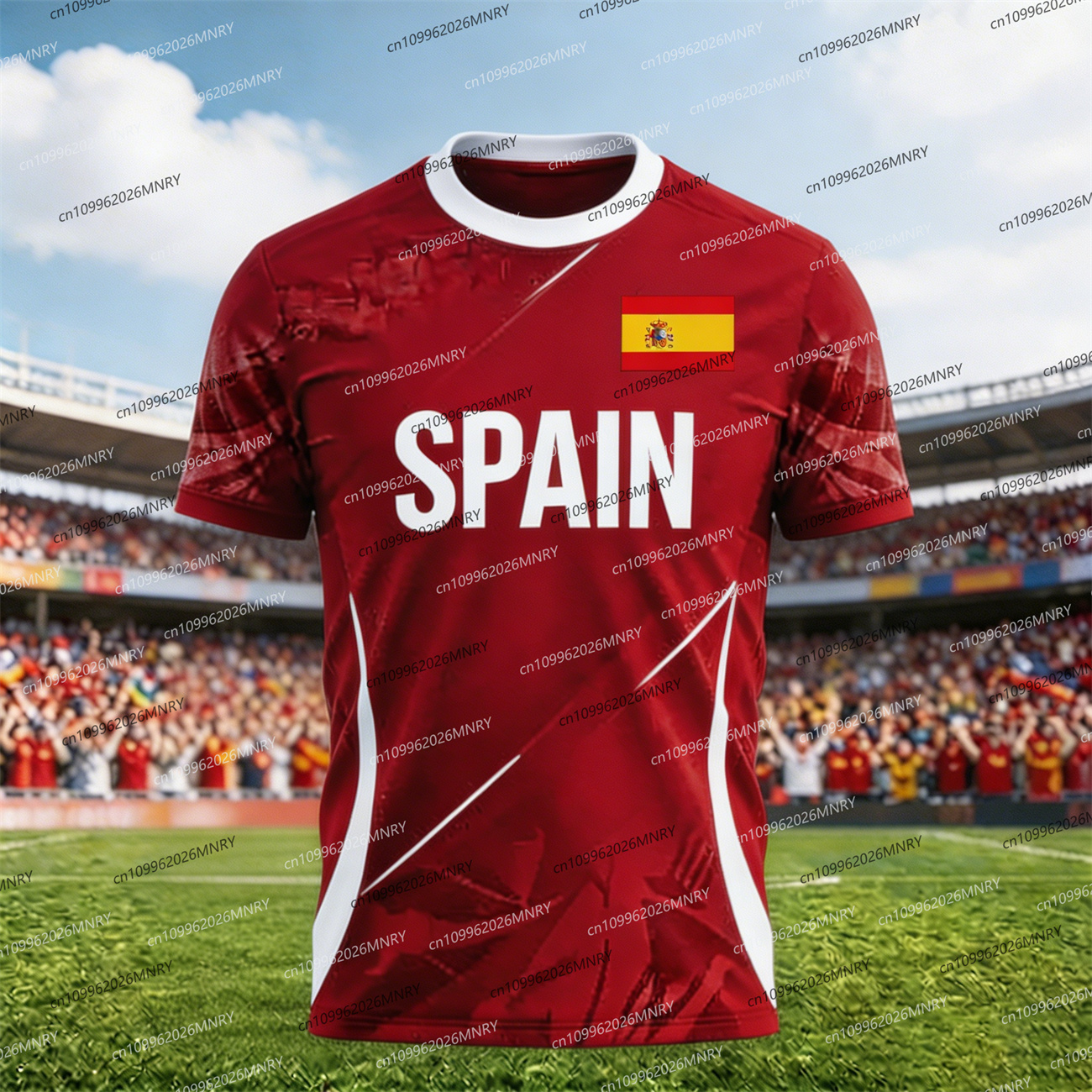 2026 Spain Flag Emblem tshirt  - Men'S Fashion Logo のレビューと価格