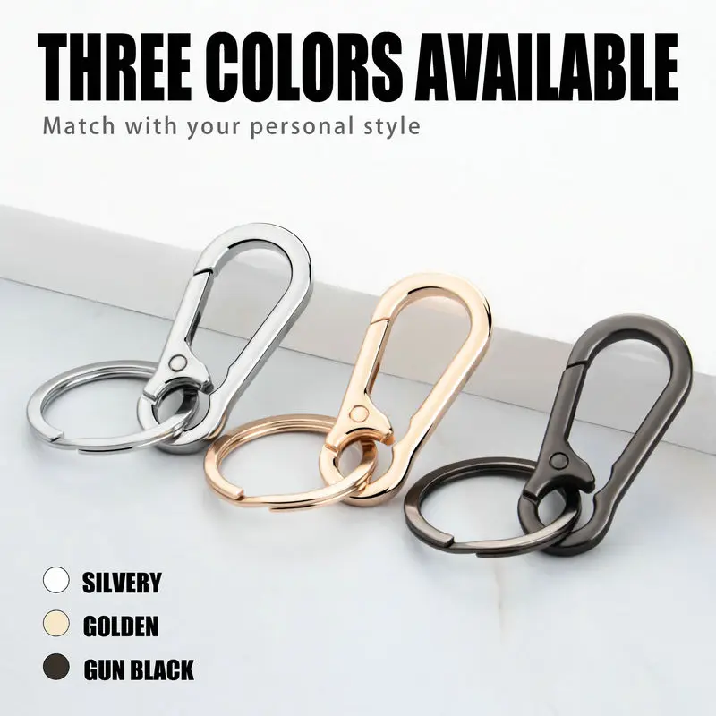 Metal Carabiner Clip Keychain  - Men Fashion Key のレビューと価格