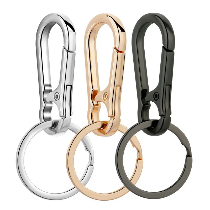 Metal Carabiner Clip Keychain  - Men Fashion Key のレビューと価格