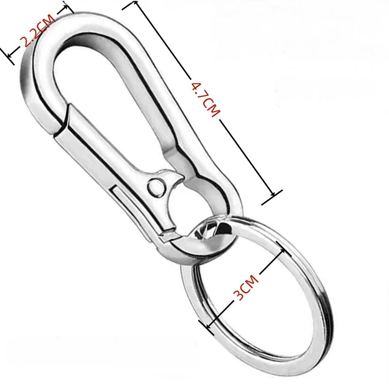 Metal Carabiner Clip Keychain  - Men Fashion Key のレビューと価格
