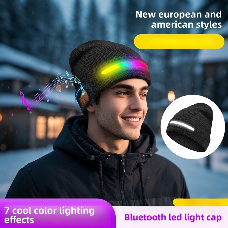 Christmas LED Light Up Bluetoo - Beanie Winter Hat のレビューと価格