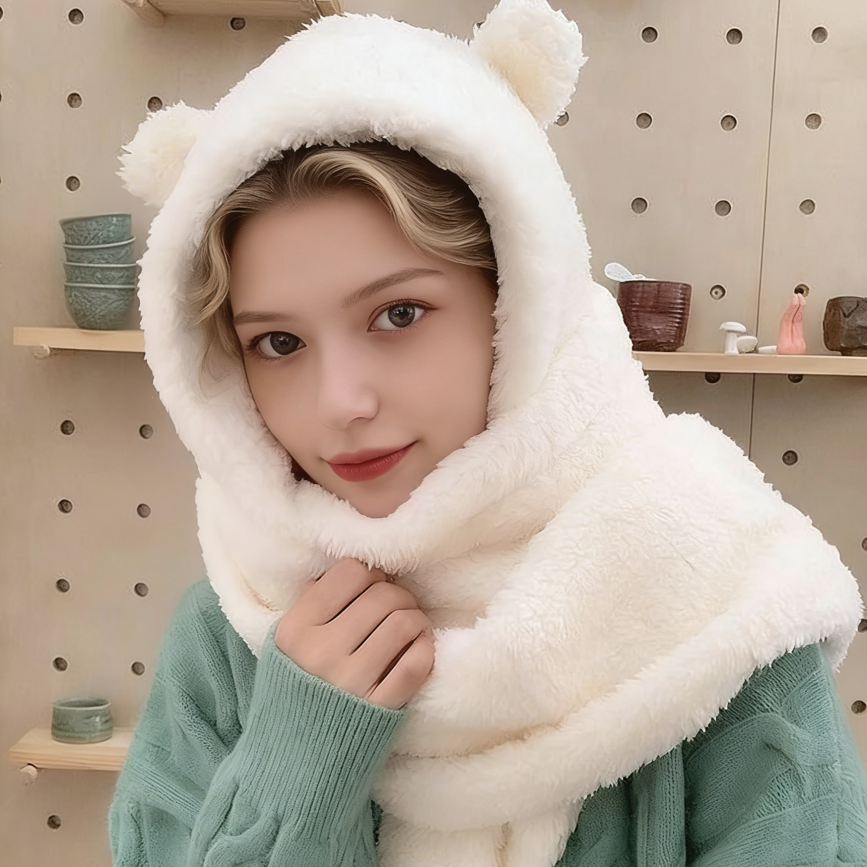 2Pcs Fashion Winter Women Nove - Beanie Winter Hat のレビューと価格