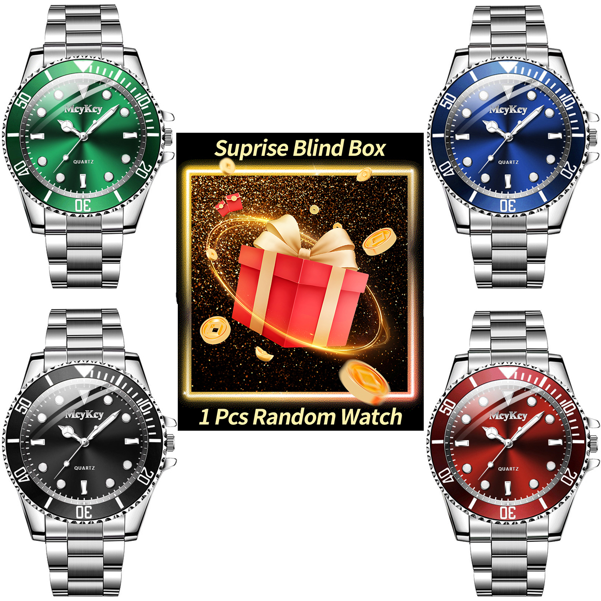1PC Surprise Mystery Watch Bli - Men'S Fashion Box のレビューと価格