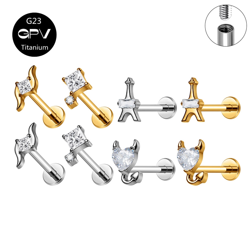 ASTM G23 Titanium Ear Studs Ir - Mens Fashion In 1920 のレビューと価格