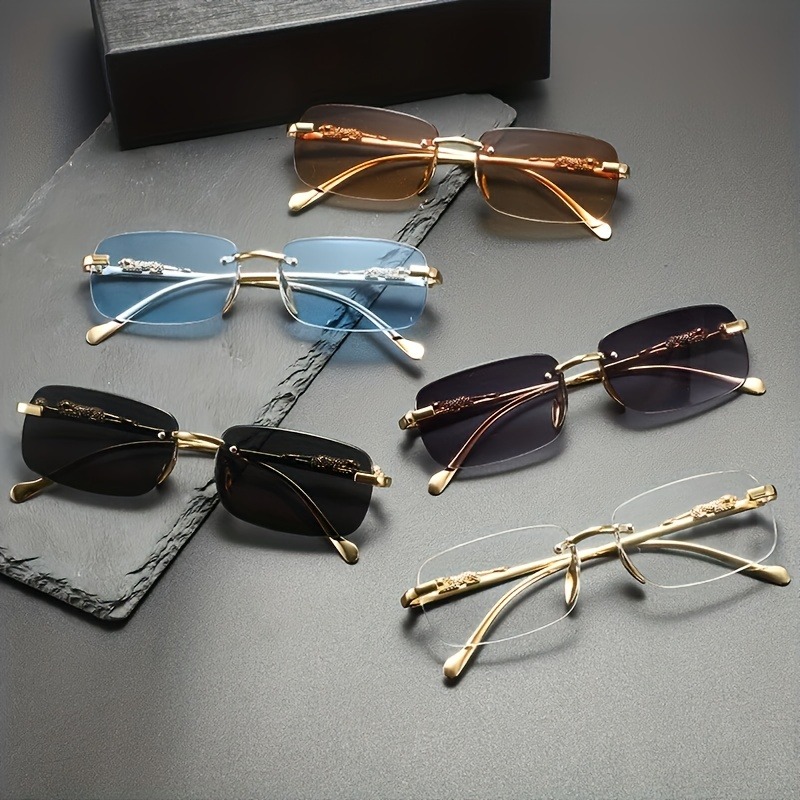 Fashion Rimless Metal Sunglass - Mens Fashion Modern のレビューと価格