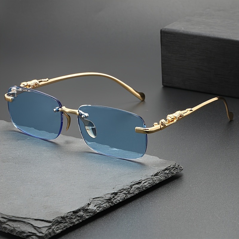 Fashion Rimless Metal Sunglass - Mens Fashion Modern のレビューと価格