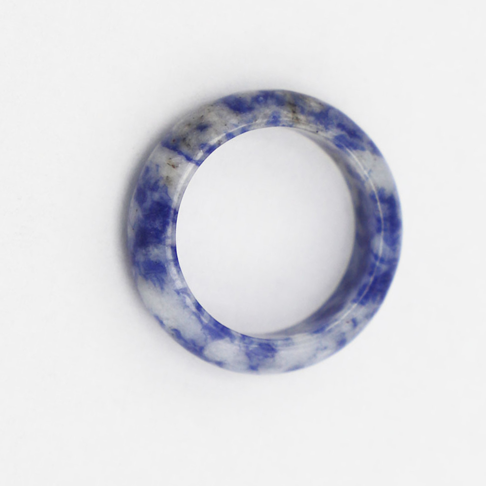 Sodalite Stone Ring 1PC Natura - Mens Fashion In 1920 のレビューと価格