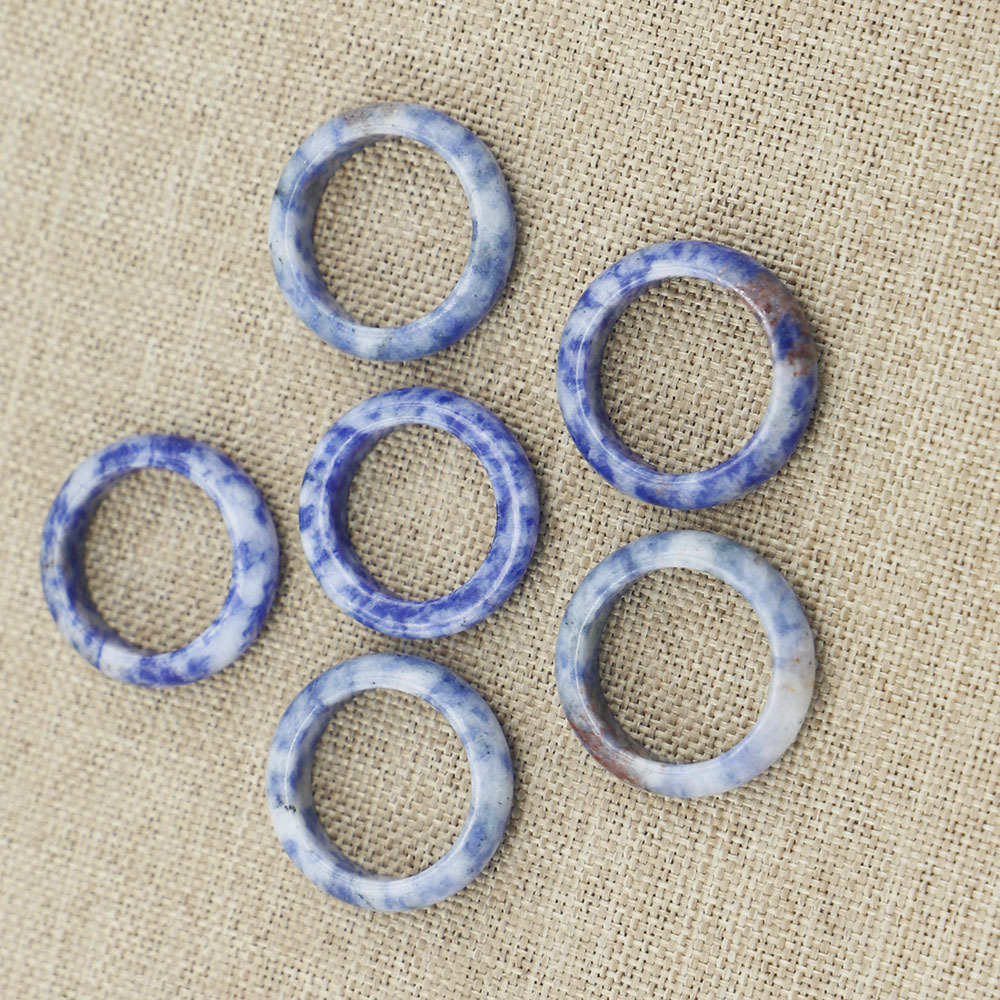 Sodalite Stone Ring 1PC Natura - Mens Fashion In 1920 のレビューと価格