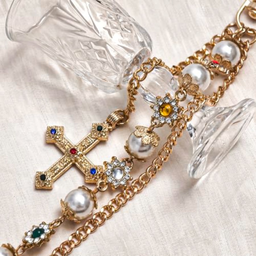 Punk Wallet Chain with Rhinest - Men Fashion Key のレビューと価格
