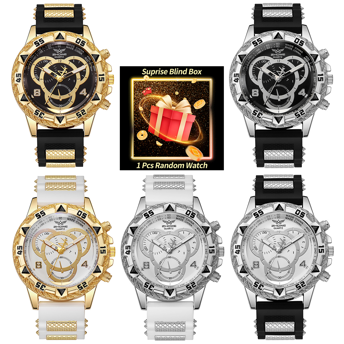 1PC Surprise Mystery Watch Bli - Men'S Fashion Box のレビューと価格