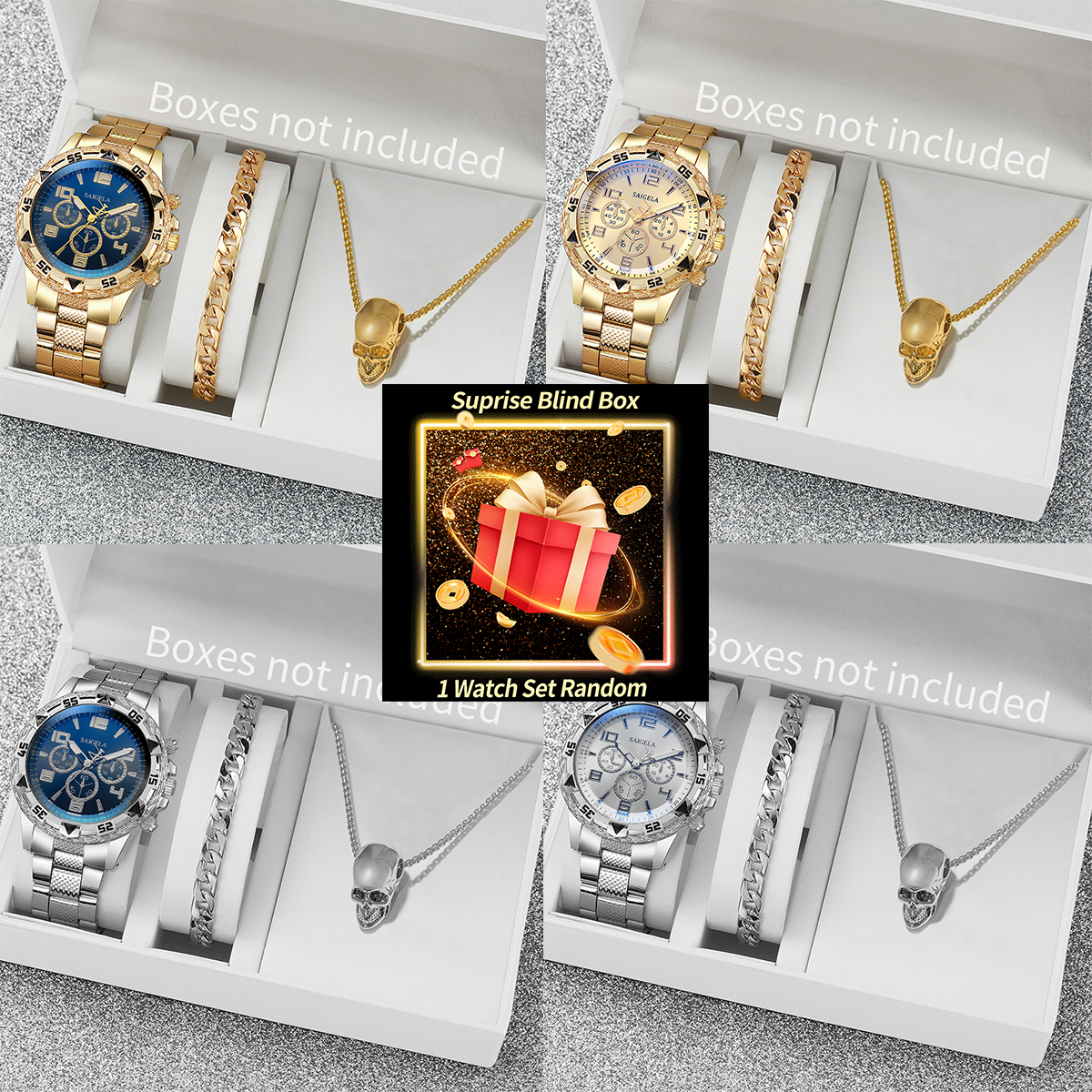Surprise Mystery Watch Set Bli - Men'S Fashion Box のレビューと価格