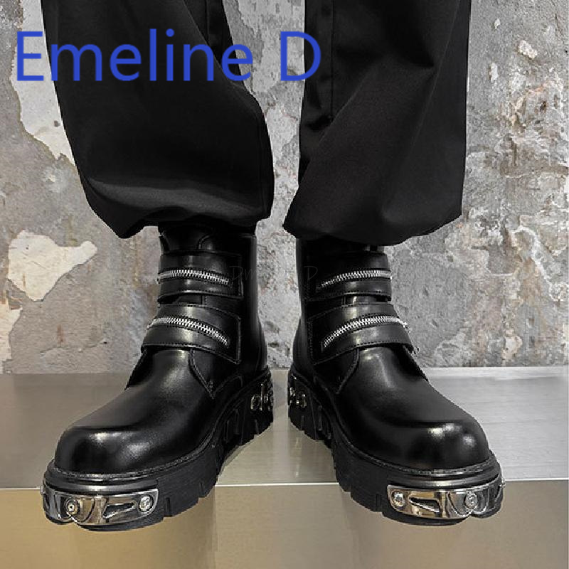 Dark Punk High Top Shoes Fashi - Belt Mens Fashion のレビューと価格