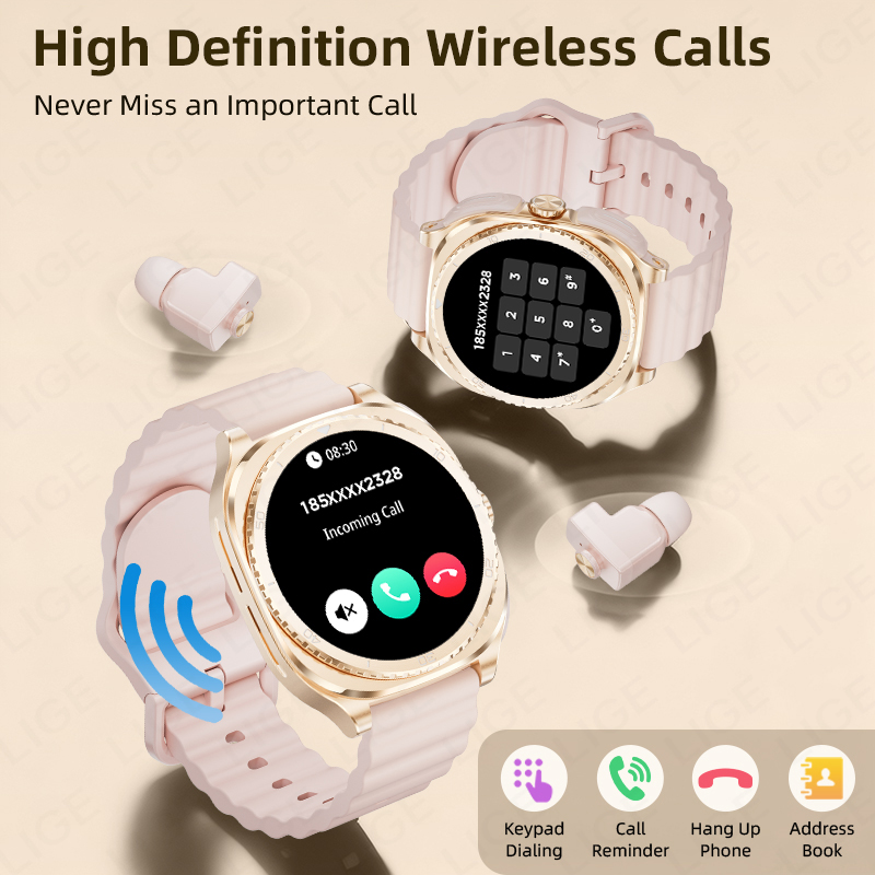 LIGE 2 In 1 TWS Headset Smart  - Men'S Fashion Week 2026 のレビューと価格