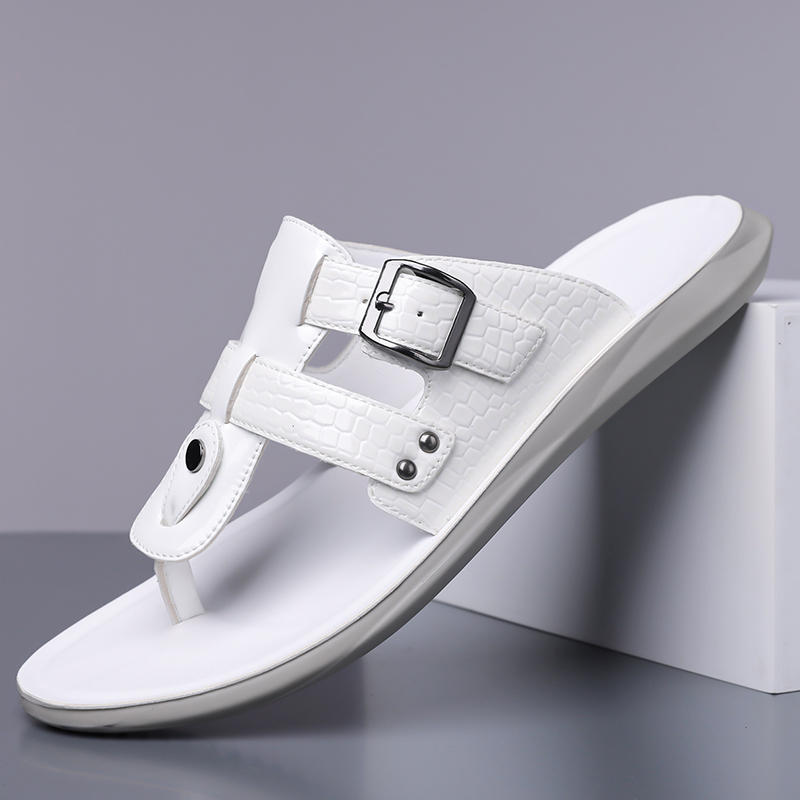 Summer New Men Flip Flops with - Belt Mens Fashion のレビューと価格