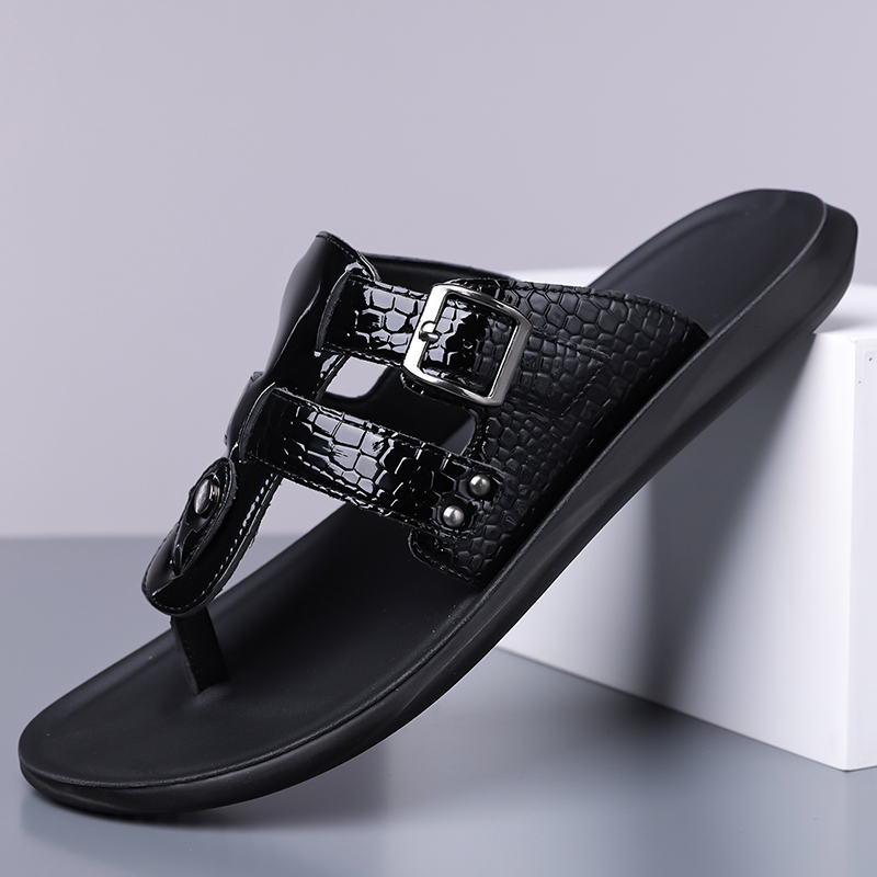 Summer New Men Flip Flops with - Belt Mens Fashion のレビューと価格