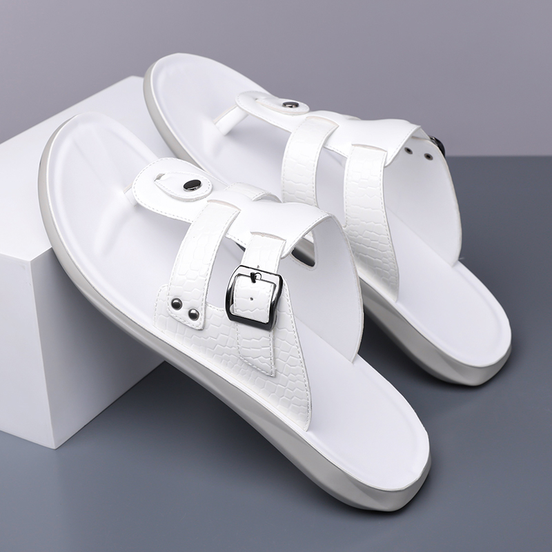 Summer New Men Flip Flops with - Belt Mens Fashion のレビューと価格