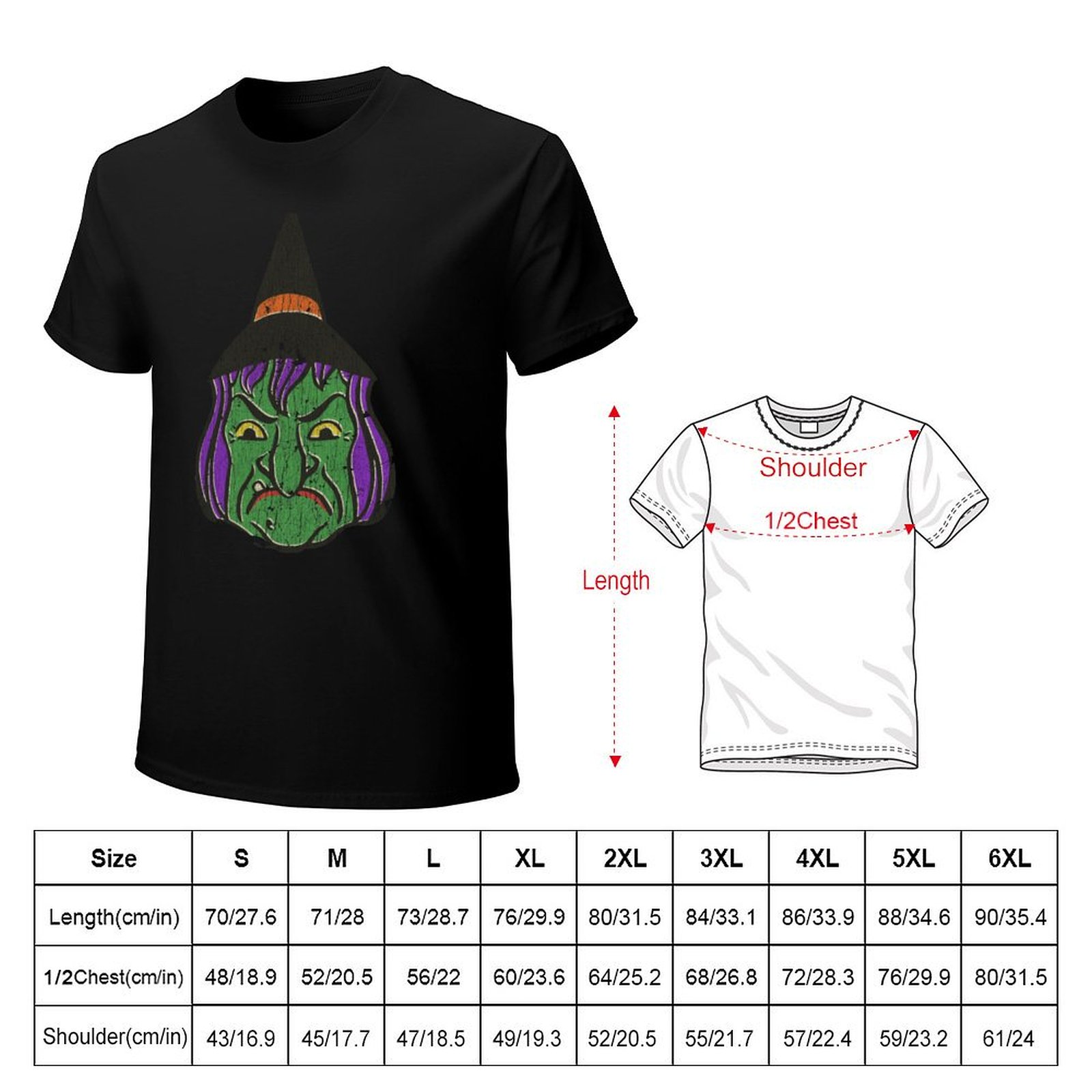 1950s Halloween Witch T-Shirt  - 1950S Fashion Men'S のレビューと価格