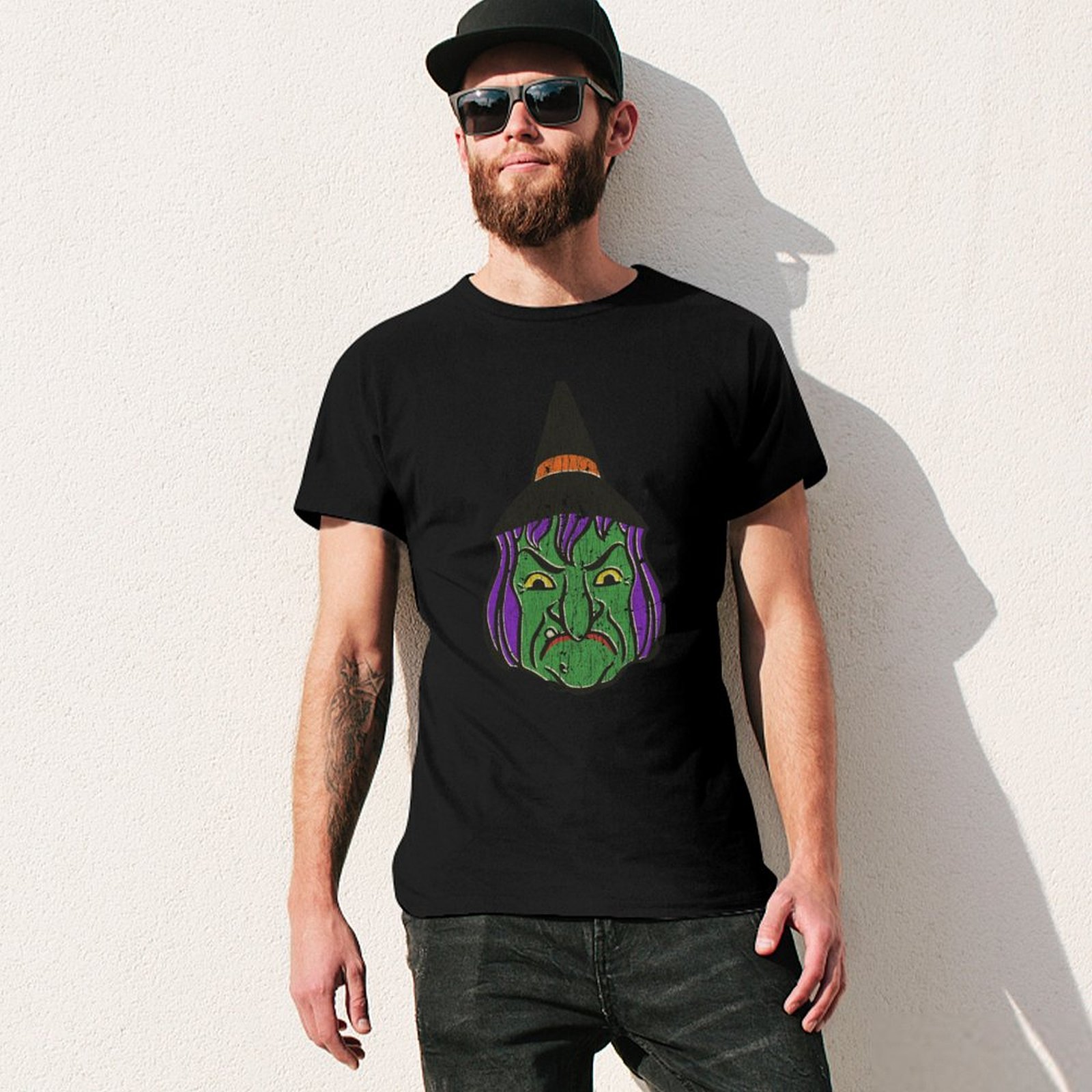 1950s Halloween Witch T-Shirt  - 1950S Fashion Men'S のレビューと価格