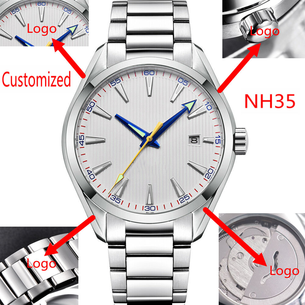 Custom Logo 41mm Men Miyota/NH - Men'S Fashion Logo のレビューと価格