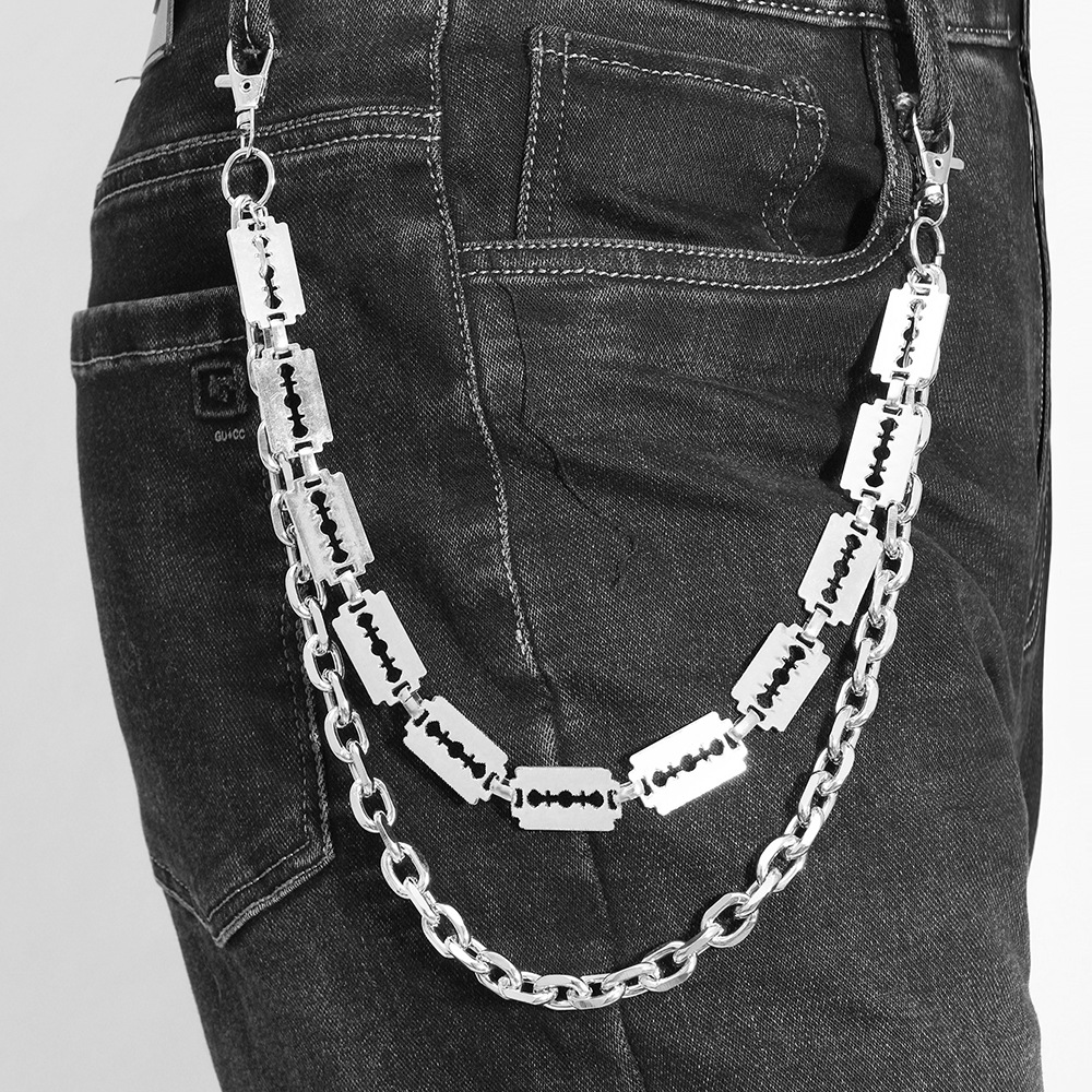 Punk Metal Chain Keychains for - Belt Mens Fashion のレビューと価格