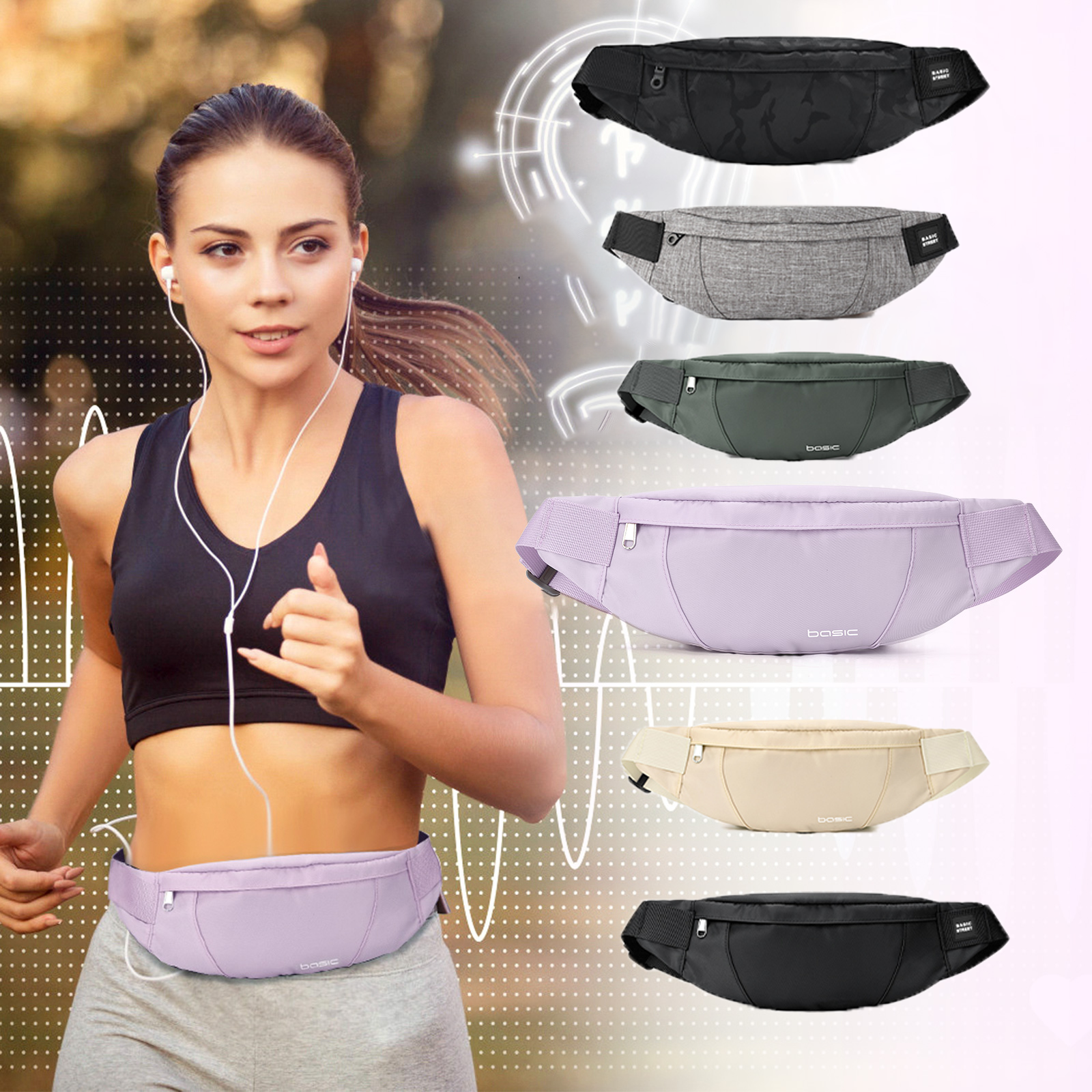 Fashion Running Waist Bag Wate - Belt Mens Fashion のレビューと価格