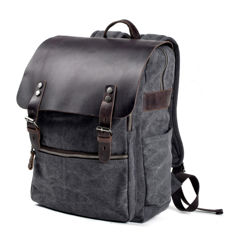 Retro men's backpack, double s - Men Fashion Key のレビューと価格