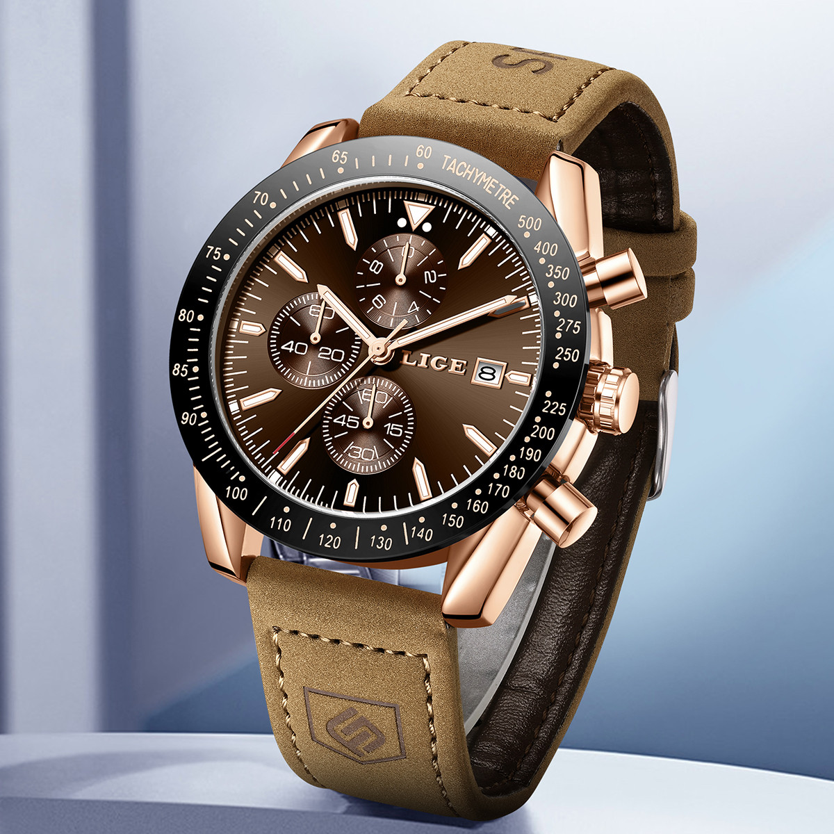 LIGE Leather Watches Men Fashi - Men'S Fashion Box のレビューと価格