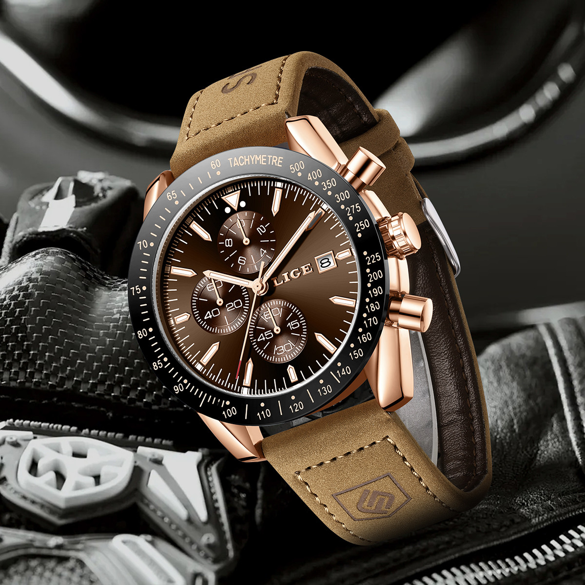 LIGE Leather Watches Men Fashi - Men'S Fashion Box のレビューと価格