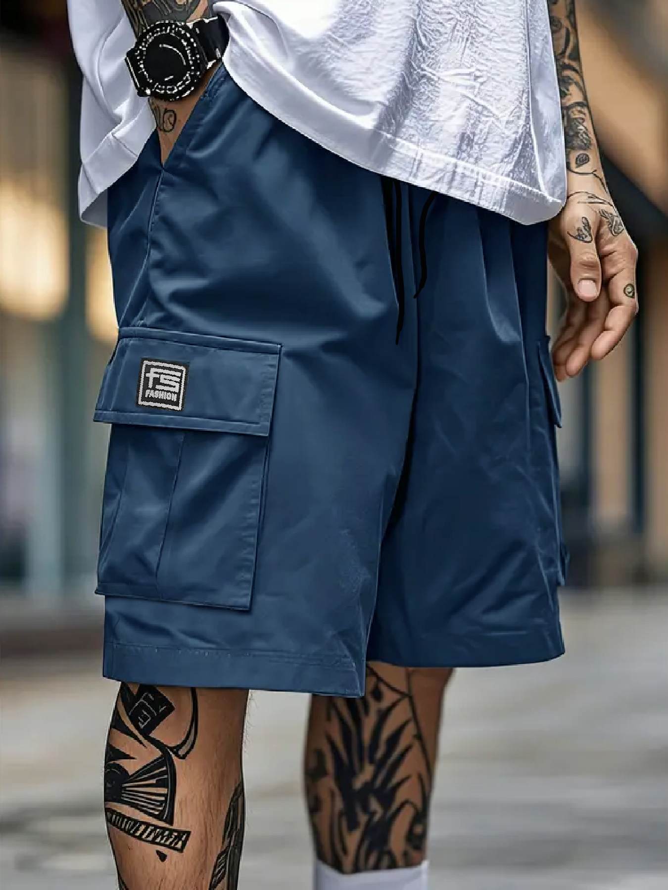 Men's overalls shorts casual o - Belt Mens Fashion のレビューと価格