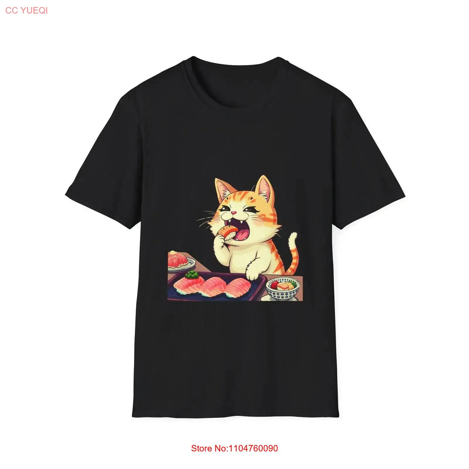 Funny Cat Eating Sushi Japanes - Men'S Fashion Everyday のレビューと価格