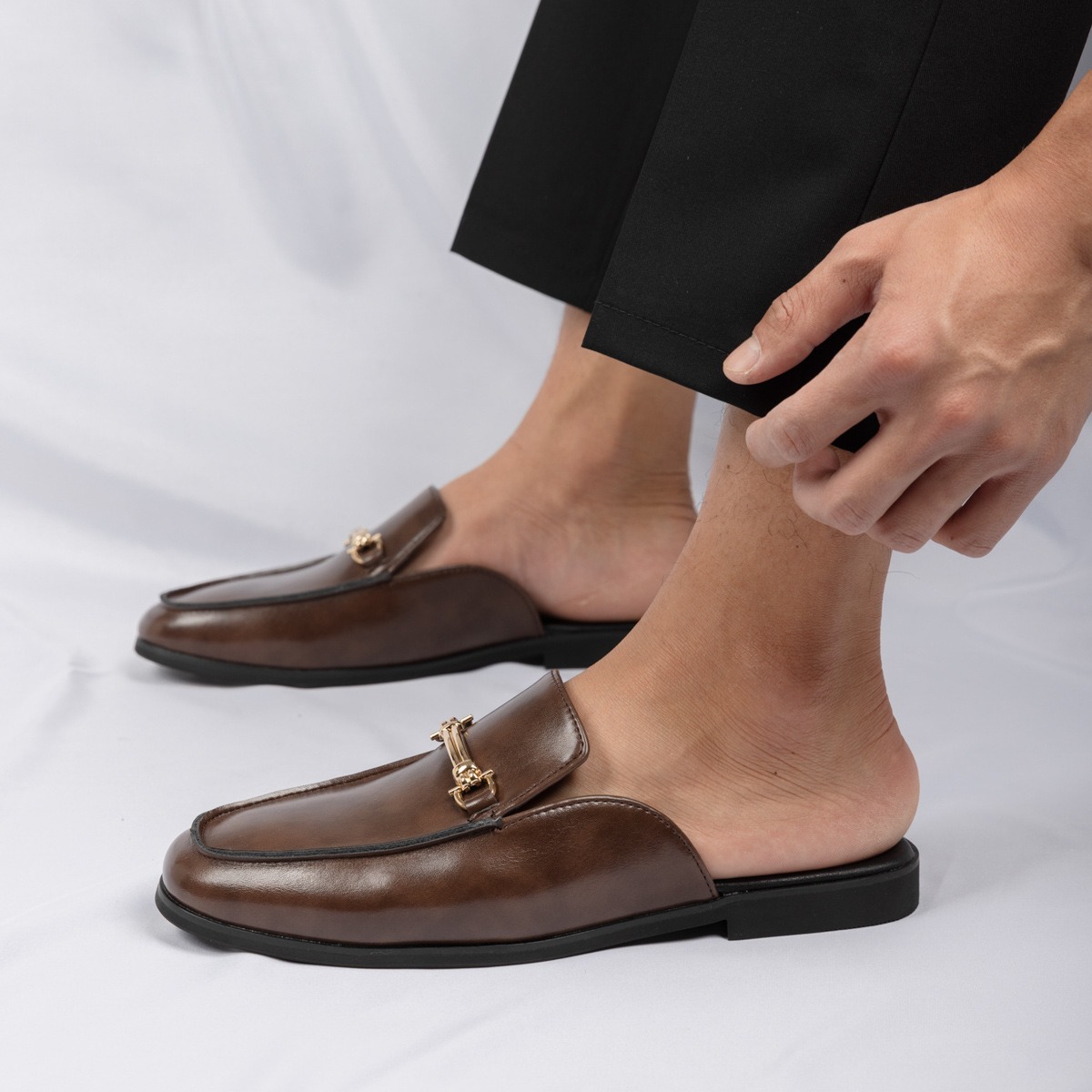 38-47mules shoes man horsebit  - Men'S Fashion Loafers Shoes のレビューと価格