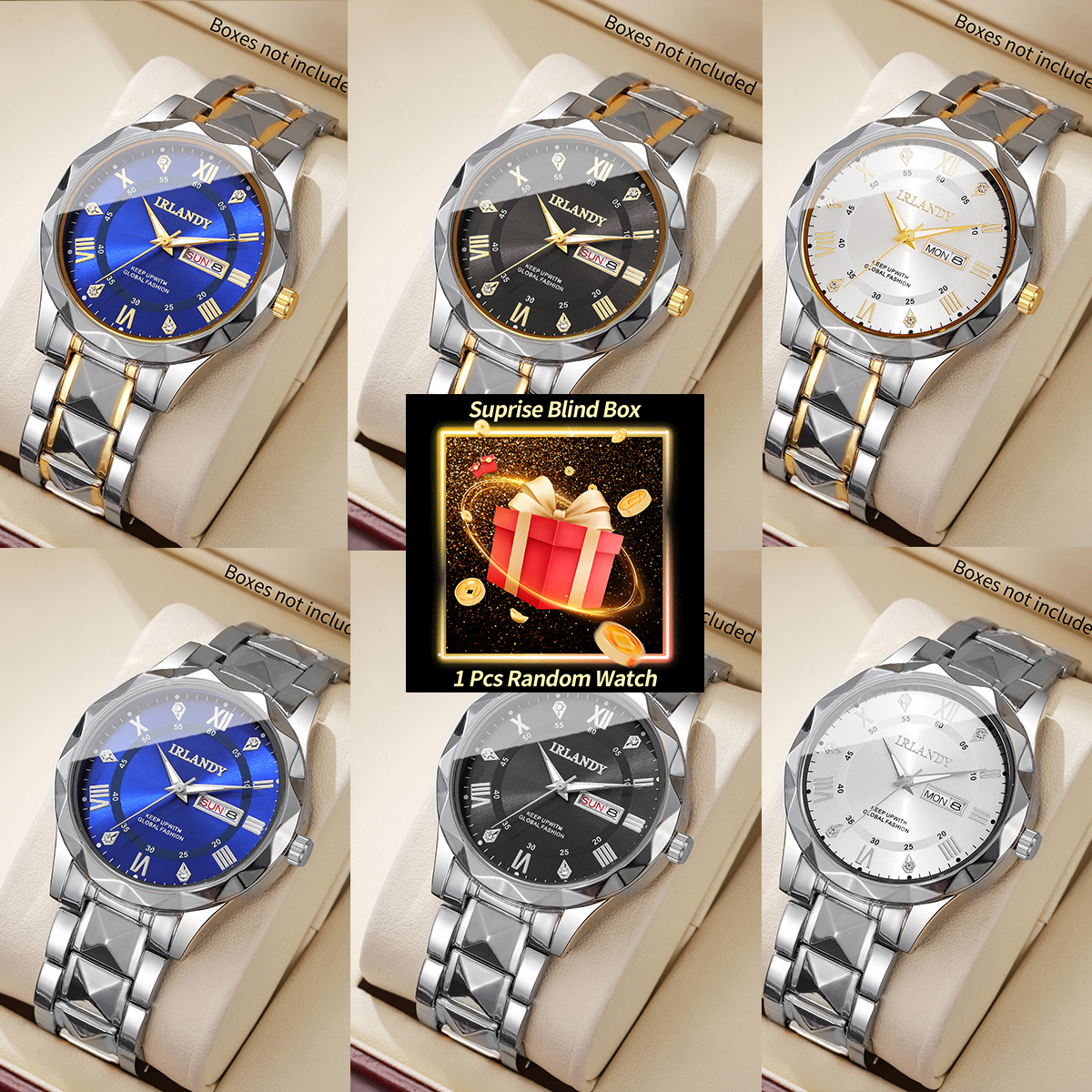 1PC Surprise Mystery Watch Bli - Men'S Fashion Box のレビューと価格