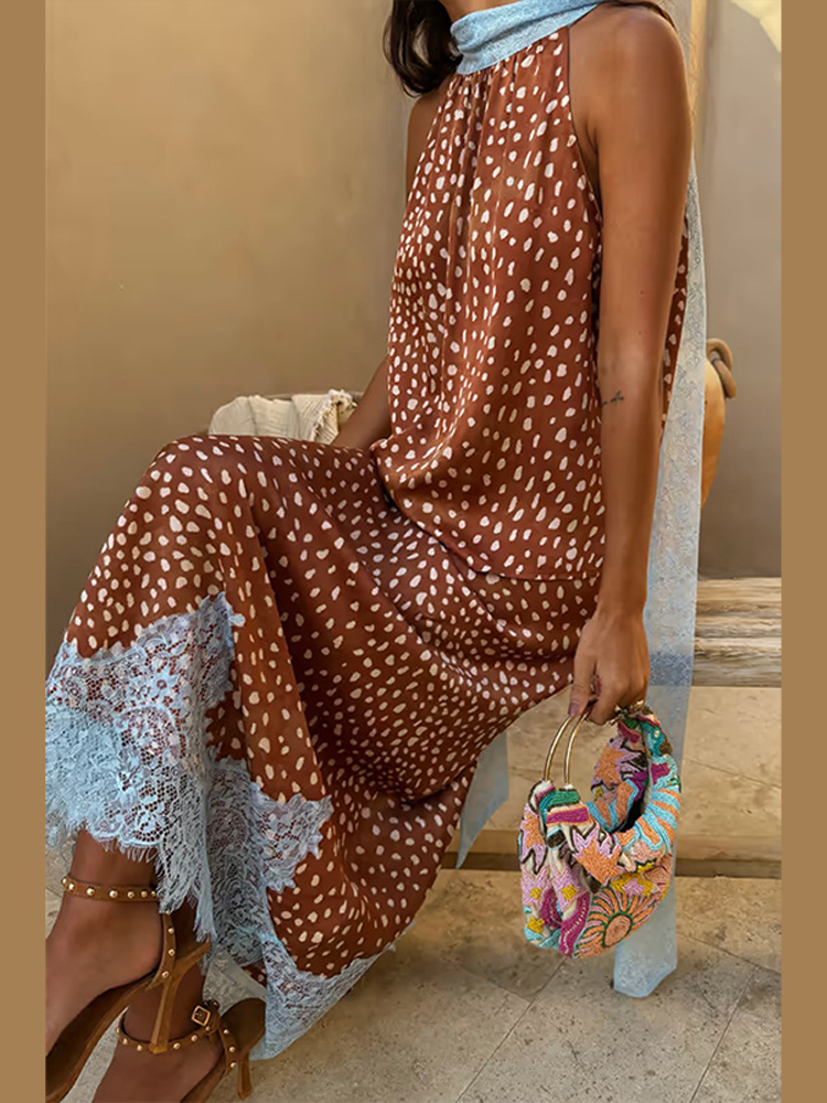 Elegant Polka Dots Lace Patchw - Men'S Fashion Outfits 2026 のレビューと価格