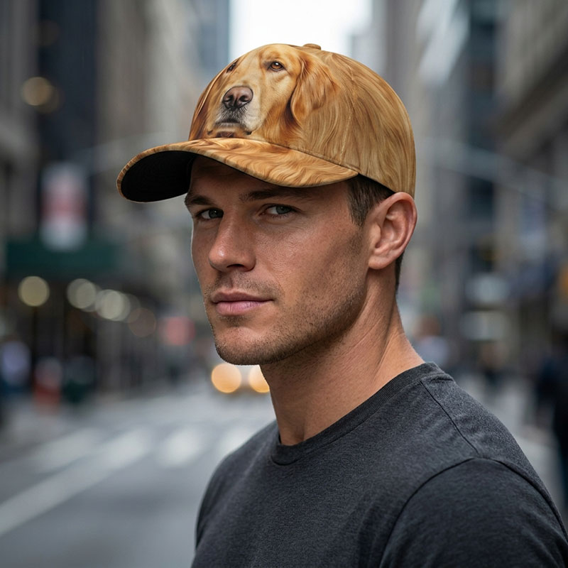 Golden Retriever Dog Baseball  - Trucker Hat Cap のレビューと価格
