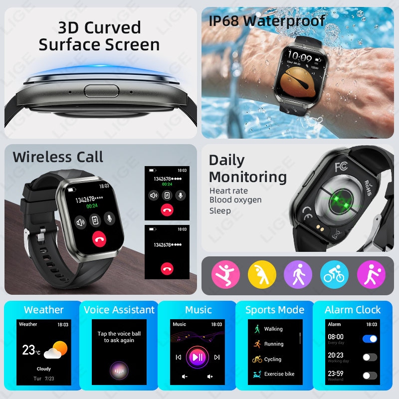 LIGE NEW 1000mAh Large Capacit - Men'S Fashion Week 2026 のレビューと価格