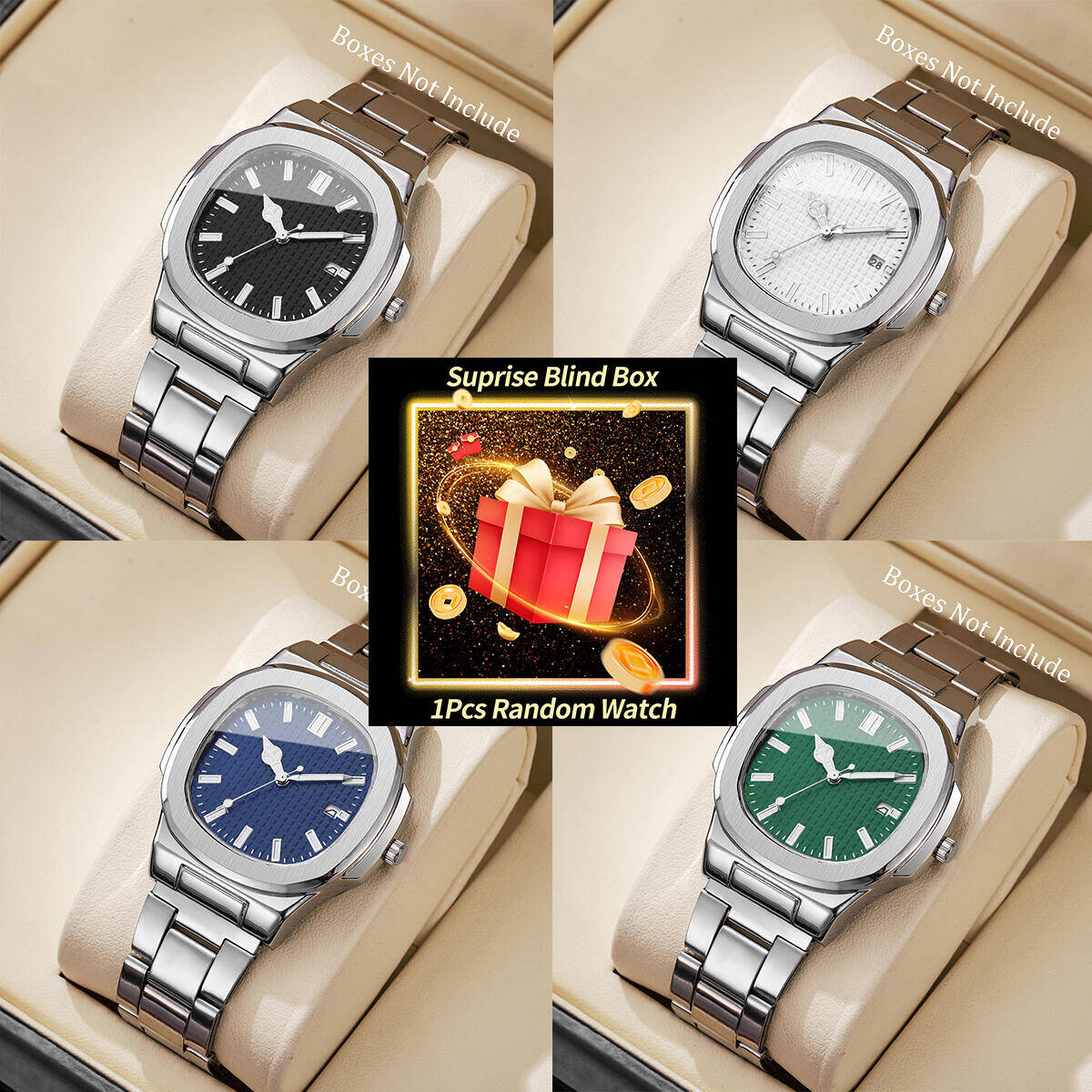 1PC Surprise Mystery Watch Bli - Men'S Fashion Box のレビューと価格